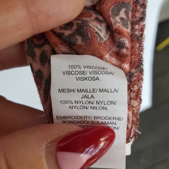 Lucky Peasant Boho Blouse Lace Tassels Large - Picture 10 of 13